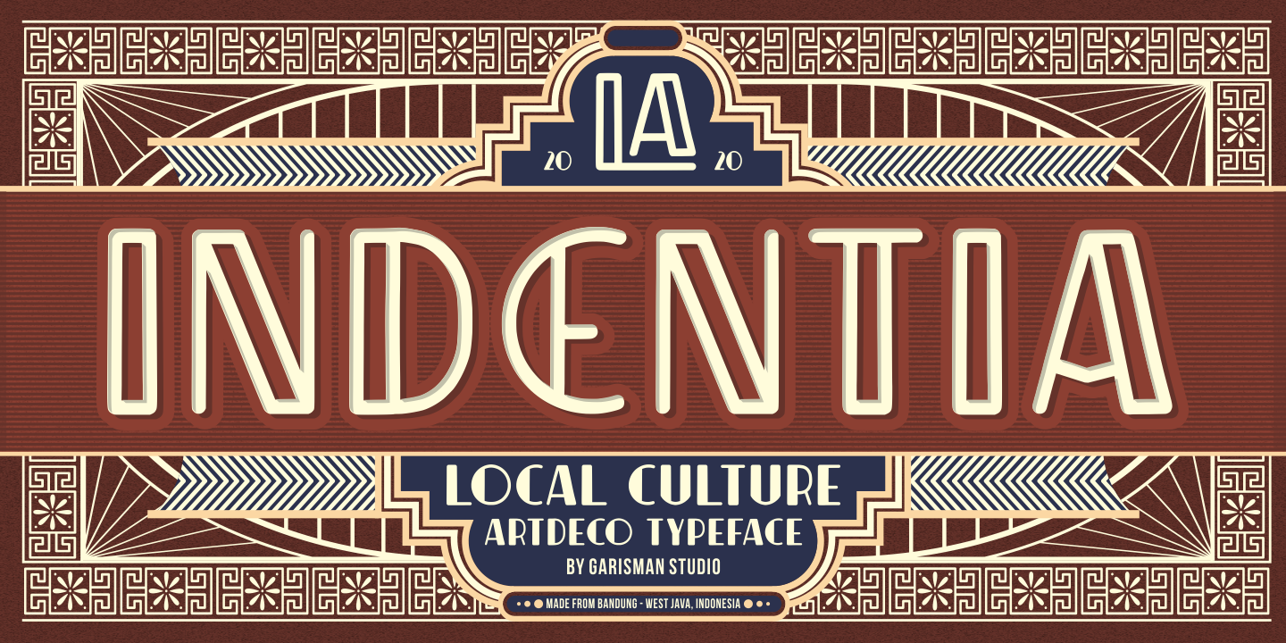 Indentia Font preview